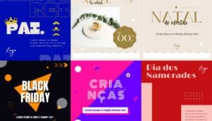 Modelos prontos de template para Instagram grátis