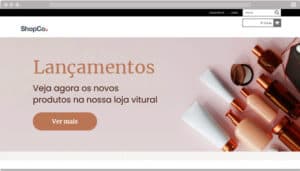 Modelos prontos de banner para loja de cosméticos