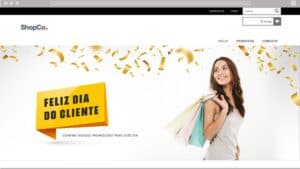 Banner de dia do cliente para lojas virtuais