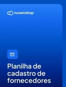 Planilha de cadastro de fornecedores grátis