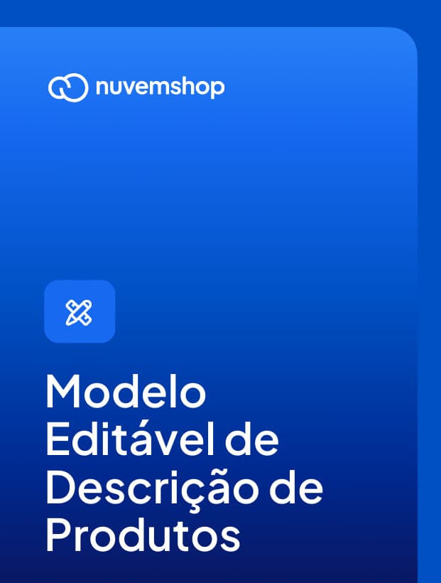 Capa do material de modelo editável de descrições de produtos grátis.