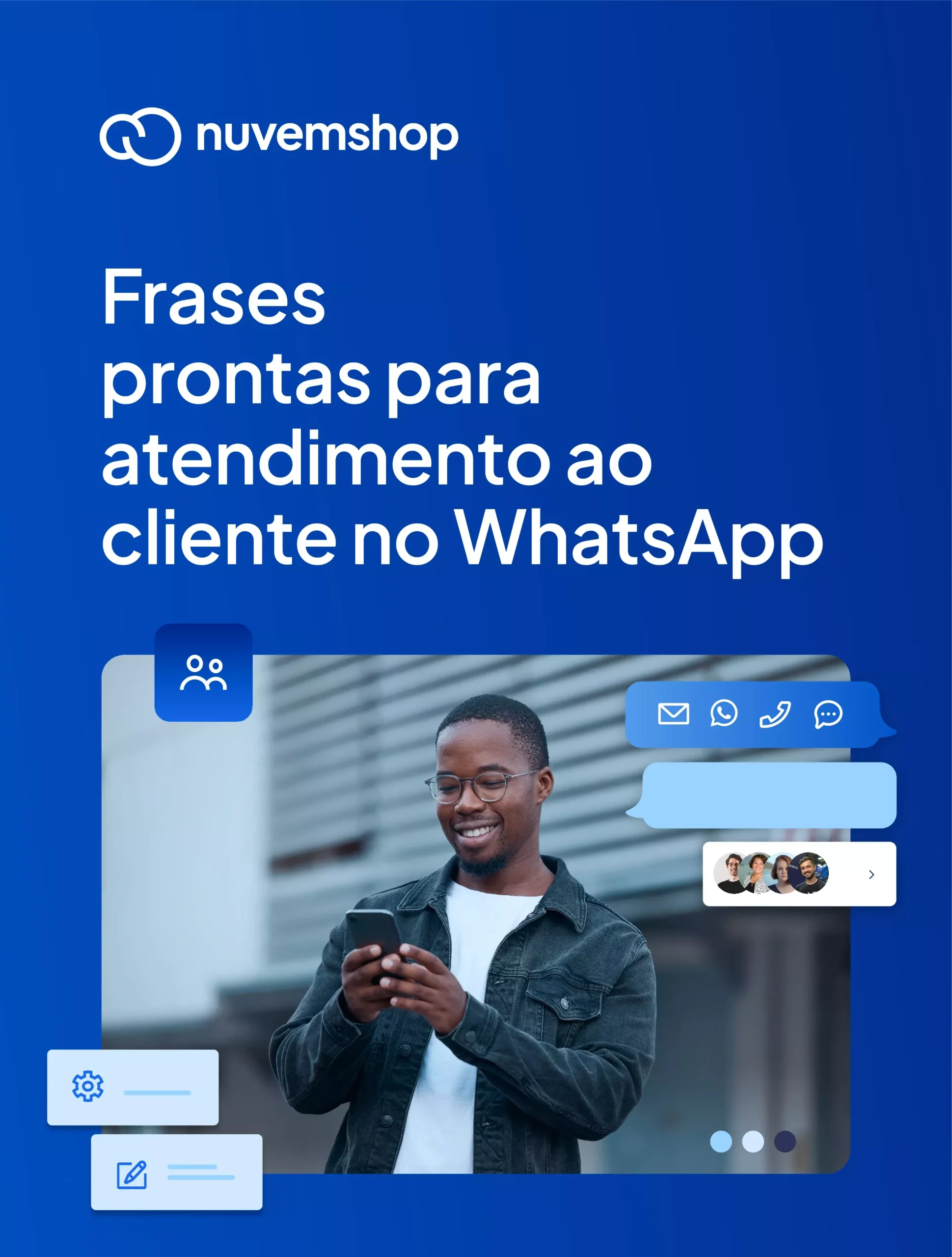 Capa do e-book de frases de atendimento