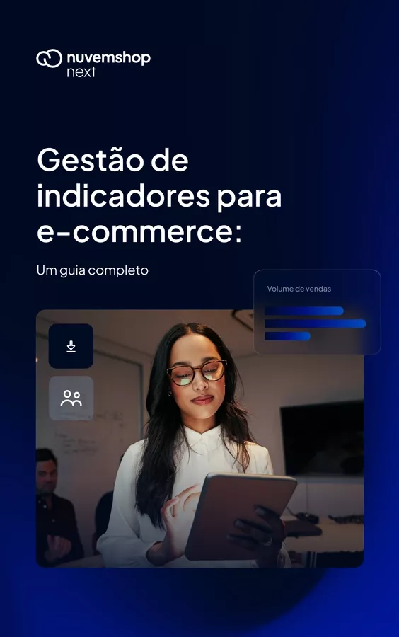 Capa do e-book gestão de indicadores para e-commerce