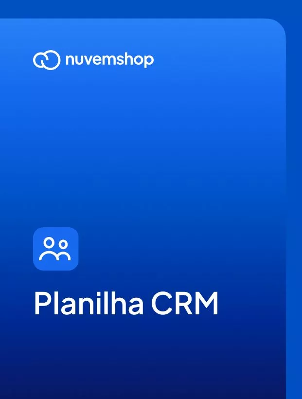 Capa da planilha CRM grátis da Nuvemshop