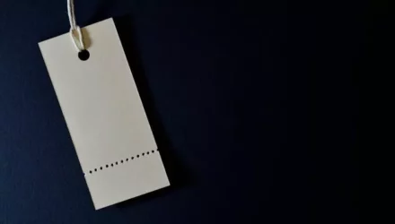 Etiqueta de preço ilustra o curso de precificação